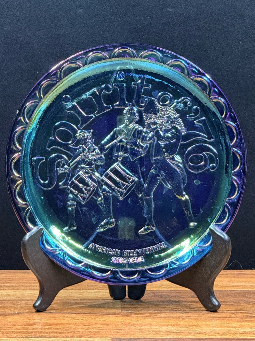 Carnival Glass “Spirit of ’76” American Bicentennial Plate